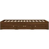 vidaXL Okvir za krevet s uzglavljem smeđa boja hrasta 120x200cm drveni | shoptok.hr