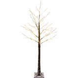  Snježno LED božićno drvce Smeđa 22 x 22 x 150 cm Plastika | shoptok.hr