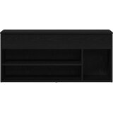  Klupa za cipele crni hrast 102x30,5x45 cm izrađeno drvo | shoptok.hr