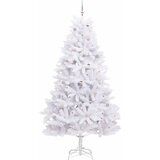  Umjetno božićno drvce s nogom Bijela 270 cm PVC i čelik | shoptok.hr