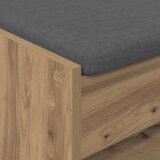  Haldna klop z blazino s polico Umetni hrast 103 x 38 x 45 cm, (5000155647) | Shoptok.si