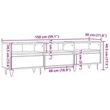 TV ormarić staro drvo 150x30x44,5 cm konstruirano drvo | shoptok.hr