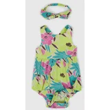 GAP Baby flowered bodysuit with headband - Girls