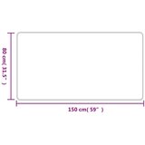  Tepih-staza s izgledom sisala srebrna 80 x 150 cm | shoptok.hr