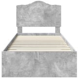  Konstrukcija postelje Betonsko siva 90 x 200 cm Konstruiran les, (5000102479) | Shoptok.si