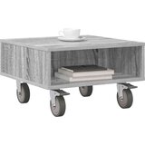  Stranska miza s kolesi Siva Sonoma 50,5 x 50 x 30 cm, (5000201680) | Shoptok.si