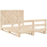 vidaXL Posteljni okvir z vzglavjem 160x200 cm trdna borovina, (21151875) Cene