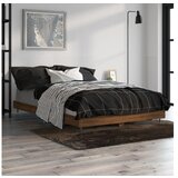 vidaXL Okvir za krevet smeđi hrast 120x190 cm konstruirano drvo Cijene