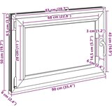  Podrumski prozor RISOR 90x50 cm Okretno-nagibni DIN lijevi bijeli - Bijela 90 x 50 cm (dvoslojni) 1 Naginjanje i okretanje lij | shoptok.hr