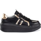 Shelvt Black leather platform sneakers | Eponuda.ba