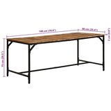  Jedilna miza 180x90x75 cm Masivni les Grobo mango, (22066417) | Shoptok.si