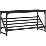  Stalak za cipele crni 90 x 30 x 45 cm od konstruiranog drva | shoptok.hr