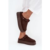 Boto Women's Snow Boots Platform with Velcro Chocolate Jorielle Cijene