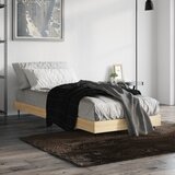  Okvir kreveta bez madraca boja hrasta sonome 75 x 190 cm drveni | shoptok.hr