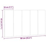  Jastuk za uzglavlje Hanko smeđesivi 90 cm od tkanine | shoptok.hr