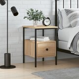 The Living Store Nočna omarica sonoma hrast 34x36x50 cm inženirski les - Nočna Omarica, (21434695) | Shoptok.si