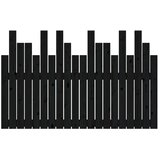  Uzglavlje za krevet Crno 127,5x3x80 cm od masivne borovine | shoptok.hr