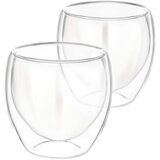 Cheffinger 2 kozarca 250 ml za pijače, dvojna stena iz borosilikatnega stekla, Prozorno, (5000071318) | Shoptok.si