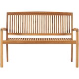  Složiva vrtna klupa s jastukom 128,5 cm od masovne tikovine | shoptok.hr