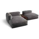 Micadoni Siva kotna sedežna garnitura iz tkanine bouclé (levi kot) Martina – Home | Shoptok.si