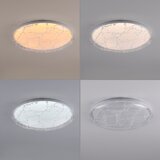 Just LIGHT. 14008-16 - LED prigu&amp;scaron;iva plafonska svetiljka ART PLAFO LED/20W/230V bela + daljinski upravljač Slike