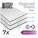 Green Stuff World plasticard abs plain sheet mix - pack x7 | ePonuda.com