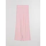 Rebraste wide leg hlače