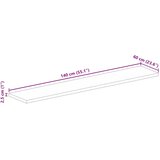 Stolna ploča 140x60x2,5 cm pravokutna od masivnog drva bagrema | shoptok.hr