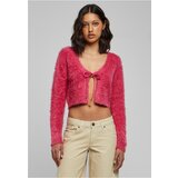 UC Ladies Ladies Tied Cropped Feather Cardigan hibiskuspink | shoptok.hr