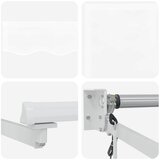 Nadstrešnica Bijela 350 x 250 cm Poliester i metal | shoptok.hr