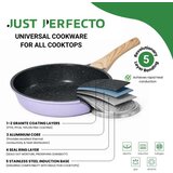 Just Perfecto JL-34 set posuđa s granitnim premazom, 13 dijelova, plavi Slike
