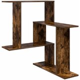 vidaXL Stenska polica Dimljen hrast 67 x 67 x 87 cm Inženirski les, (5000307197) | Shoptok.si