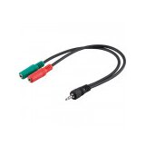 Goobay 3,5 mm 4-pin - 2x 3,5 mm (ženski) 3-pin za pc slušalke adapter | Shoptok.si