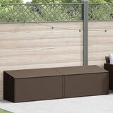  Vrtna kutija za pohranu smeđa 220x50x58 cm poli ratan | Eponuda.ba