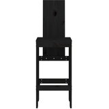  Barski stolci 2 kom crni 40 x 42 x 120 cm od masivne borovine | shoptok.hr