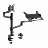 MA-DA-04 Podesivi stoni držač za monitor tilt, 17-32 max.8kg + nosač za laptop