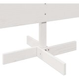  Drveno ukrasno božićno drvce bijelo 150 cm od masivne borovine | shoptok.hr