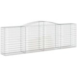  Obokane gabion košare 4 kosi 400x50x120/140 cm pocinkano železo | Shoptok.si