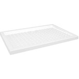  Podloga za tuširanje s točkicama bijela 70 x 100 x 4 cm ABS | shoptok.hr