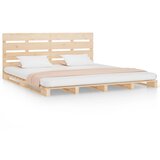 Maison Chic Posteljni okvir - Dvoposteljna postelja - Zakonska postelja brez vzmetnice 140x200 cm trdna borovina-J10840, (21764747) | Shoptok.si