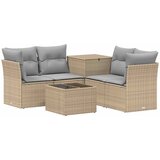 Set sofe 6 kom. Bež i svijetlo siva Poli Rattan i čelik | shoptok.hr