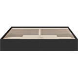 Okvir za krevet s ladicama crni 200x200 cm konstruirano drvo | shoptok.hr