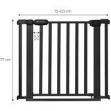 Kinderkraft ZAŠTITNA OGRADICA LOCK&GO BLACK | ePonuda.com