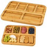  Bambusov pladanj s odjeljcima za posluživanje 36 x 28 cm | shoptok.hr