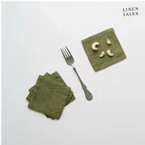Linen Tales Zeleni tekstilni podstavki za kozarce v kompletu 4 ks – Linen Tales