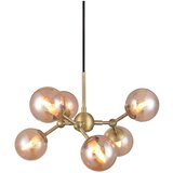 Halo Design 736560 - Visilica na sajli ATOM 6xG9/28W/230V prečnik 45 cm mesing/k. bež Cene