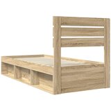  Krevetna konstrukcija Sonoma 100 x 200 cm Čvrsto borovo drvo | shoptok.hr