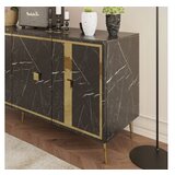Hanah home komoda brice black marble gold