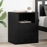 vidaXL Noćni ormar Crni hrast 50 x 36 x 60 cm Konstruirano drvo Cijene