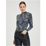 Orsay Dark blue Women's Patterned Long Sleeve T-Shirt Paisy - Women | shoptok.hr
